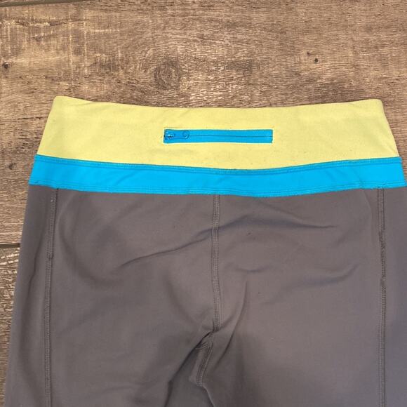 IVIVVA Grey Blue Full Length Ruffled Leggings Size 12 - Picture 8 of 10